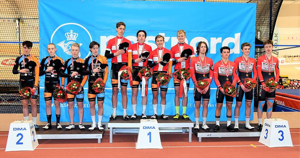 Team Børkop Cykler-Carl Ras Roskilde danske U19 mestre i holdforfølgelse