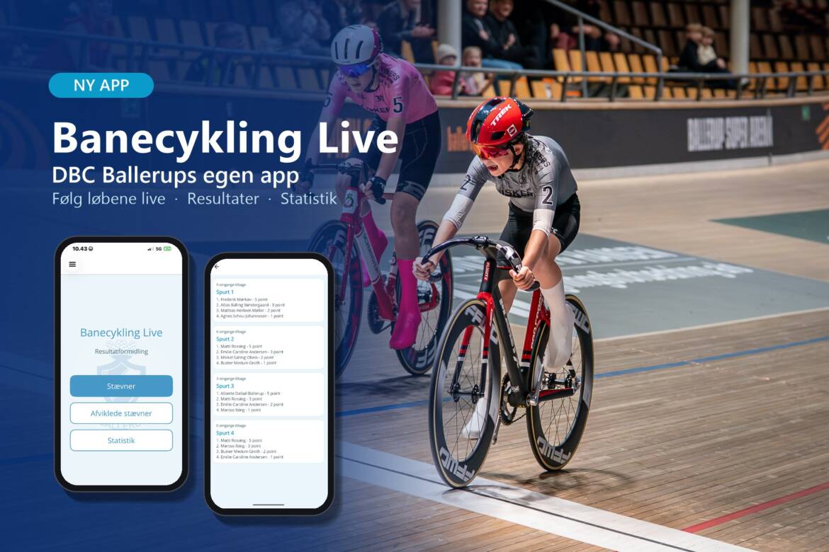DBC Ballerup har fået sin egen app: Banecykling Live
